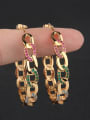 thumb Copper With 18k Gold Plated Fashion Round Hoop Earrings 2