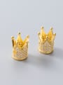 thumb Thai Silver With 18k Gold Plated Luxury Crown Charms 0