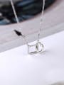 thumb Simple Tiny Hollow Geometrical Necklace 0