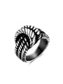 thumb High Quality Knot Shaped Titanium Men Ring 0