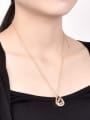 thumb 18K Gold Plated Creative Water Drop Shaped Necklace 1