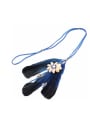 thumb Creative Shell Feather Flower Pendant Long Necklace 2