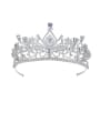 thumb Copper With Platinum Plated Delicate Crown Tiaras & Crowns 0