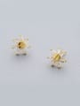 thumb 925 Silver Gold Plated stud Earring 0
