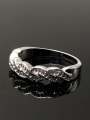 thumb Fashion Exquisite Cubic White Zirconias Copper Lovers Rings 3