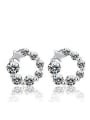 thumb Round Shaped AAA Zircons Stud Earrings 0