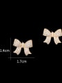 thumb Copper With Cubic Zirconia Cute Butterfly Stud Earrings 2