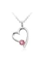 thumb 18K White Gold Austria Crystal Heart Shaped Necklace 2