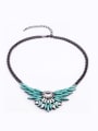 thumb Wings Shaped Rhinestones Alloy Necklace 1