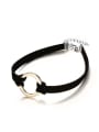 thumb Personality Round Shaped Artificial Leather Choker 0