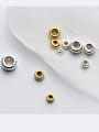 thumb 925 Sterling Silver With 18k Gold Plated Classic Round Beads 2
