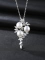 thumb Sterling silver natural freshwater pearls boutique jewelry necklace 0