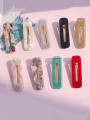 thumb Alloy With Cellulose Acetate  Fashion Acrylic Water Droplet Square  Barrettes & Clips 0
