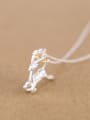 thumb Personalized Running Deer Silver Necklace 2