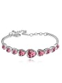 thumb Fashion Heart shaped austrian Crystals Alloy Bracelet 1