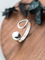 thumb Fashionable Open Design Geometric Shaped S925 Silver Ring 1