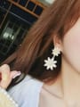 thumb Alloy With Rose Gold Plated Personality Flower Drop Earrings 1