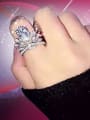 thumb Fashion Zirconias-covered Crown Copper Wedding Ring 1