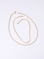 thumb Titanium With Gold Plated Simplistic Short Snake Chain 2