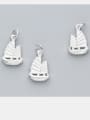 thumb 925 Sterling Silver With Silver Plated Personality sailboat Charms 0