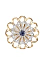 thumb Fashion Flower Zircon Imitation Pearls Brooch 0