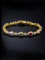 thumb Micro-inlay zircon water-drop colorful Bracelet 0