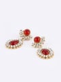 thumb Noble Red Alloy Drop Chandelier earring 0