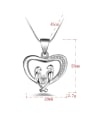 thumb Fashion Hollow Heart Tiny Birds Copper Pendant 2