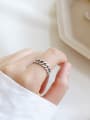 thumb Sterling Silver retro chain  free size ring 1
