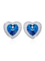thumb austrian Crystals Heart-shaped stud Earring 0
