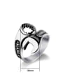 thumb Titanium Personalized Rolled Wrench Statement Ring 2