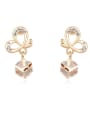 thumb Fashion Butterfly Cubic austrian Crystals Alloy Stud Earrings 1