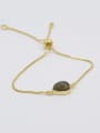 thumb Simple Gemstones Gold Plated Adjustable Bracelet 2