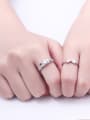 thumb 925 Sterling Silver With Cubic Zirconia Fashion Lovers Free Size Rings 2