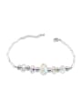 thumb Simple austrian Crystal Beads Alloy Bracelet 0