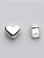 thumb 925 Sterling Silver With Silver Plated Simplistic Heart Charms 1
