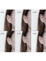 thumb Simple Refined Silver Loop Earrings 1