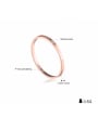 thumb Stainless Steel With Rose Gold Plated Simplistic Round Rings 2