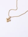 thumb Titanium With Gold Plated Simplistic Cross Necklaces 0