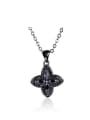 thumb Retro Flowery Zircon Women Necklace 4