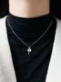 thumb 925 Sterling Silver With Cross Geometry Long Sweater Chain 3