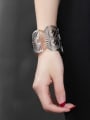 thumb Personality Open Design Stainless Steel Bangle 1