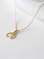 thumb 925 Sterling Silver With 18k Gold Plated Simplistic Necklaces 2