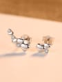 thumb 925 Sterling Silver With  Fashion Heart  Stud Earrings 1