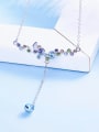 thumb S925 Silver Colorful Butterfly Shaped Necklace 2