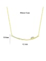 thumb 925 Sterling Silver With Gold Plated Simplistic Fringe Necklaces 3