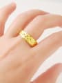 thumb Men Delicate Wave Design 24K Gold Plated Copper Ring 1