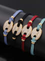 thumb Button Shaped Rope Stretch Bracelet 1