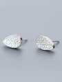 thumb Elegant Water Drop Shaped S925 Silver Stud Earrings 0