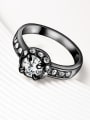 thumb All-match Black Gun Plated Zircon Ring 1